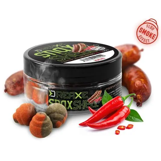 Expediere rapidă Wafters Delphin D Snax Shell Frankfurter-Chilli 12mm/30g