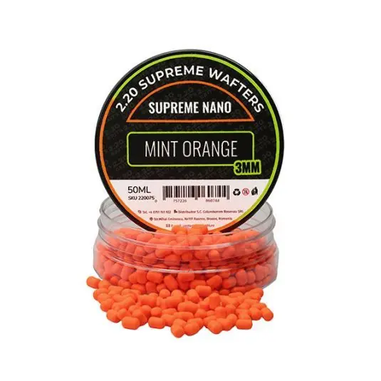 Wafters 2.20 Baits Supreme Nano Menta-Portocala 3mm Calitate înaltă