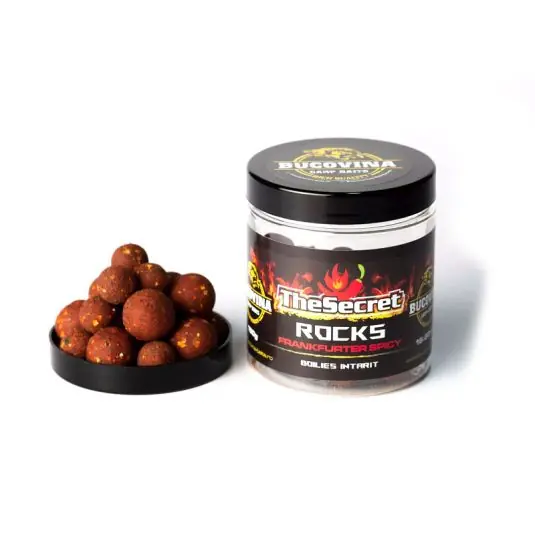 Boilies Bucovina Baits Intarit The Secret Rocks Frankfurter Spicy 16-20mm 150g Transport gratuit