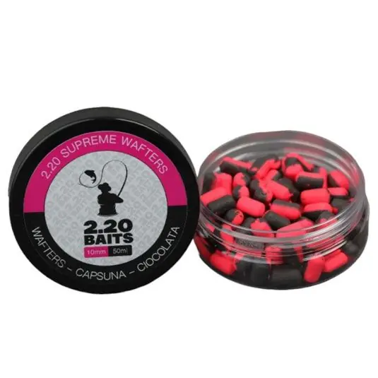 Wafters 2.20 Baits Supreme Wafters 10mm, Capsuna-Ciocolata Disponibil imediat