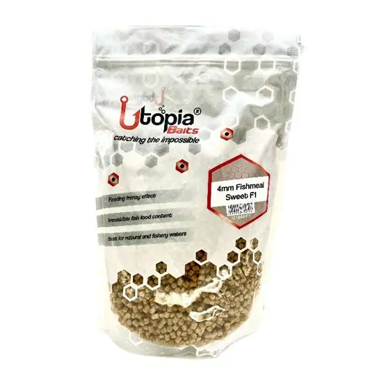 Pelete Utopia Baits Fishmeal Sweet F1 4mm, 1kg Noutate