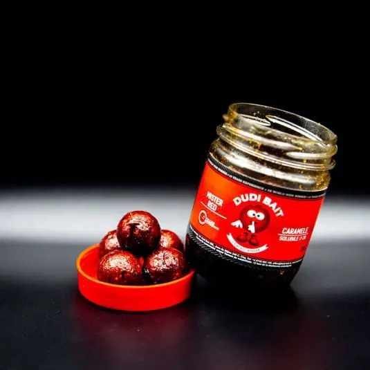 Boilies Dudi Bait Mister Red Caramele Tare Squid & Cranberry 20mm, 100g Cumpără online