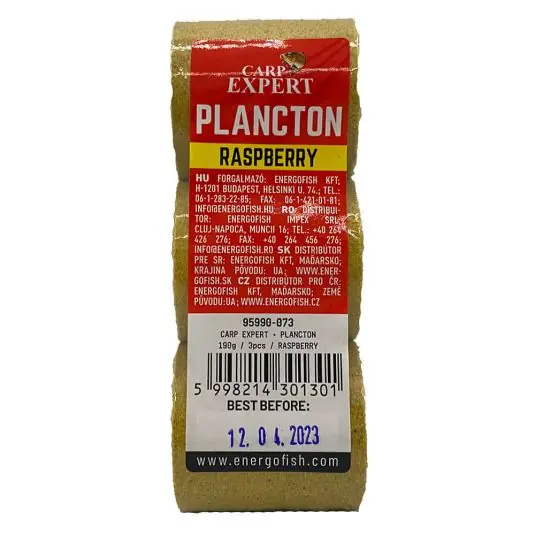 Tablete fitoplancton Carp Expert Plancton 190g, Zmeura Chilipir