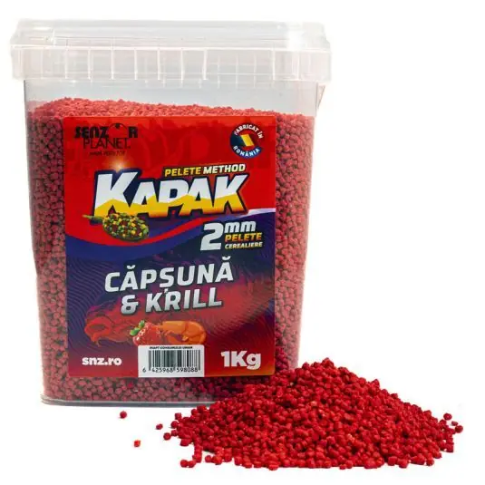 Premium Pelete Senzor Kapak Method Cerealiere Capsuna & Krill, 2mm, 1kg