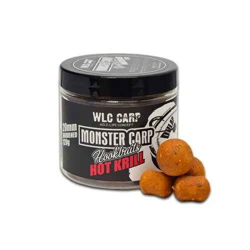 Chilipir Boilies WLC Carp Monster Carp Hookbaits Hardened Hot Krill 20mm