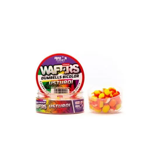 Wafters Senzor Dumbells Bicolor Usturoi 10mm 30g Expediere rapidă