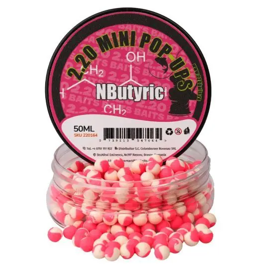 Cumpără online Boilies 2.20 Baits Mini Pop-Up N-Butyric 5.5mm, 50ml