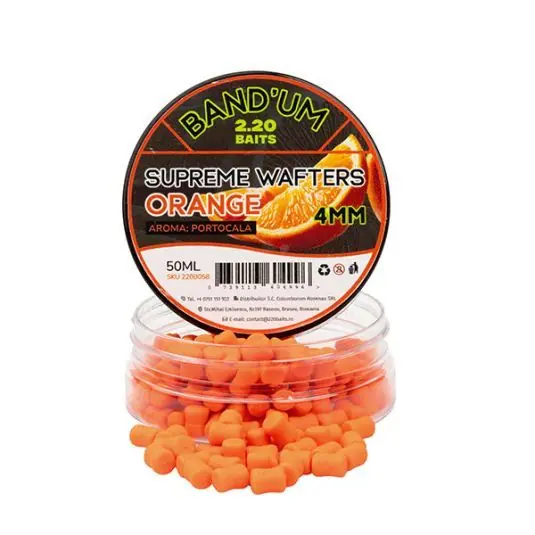 Wafters 2.20 Baits Supreme Bandum Wafters Orange 4mm Discount