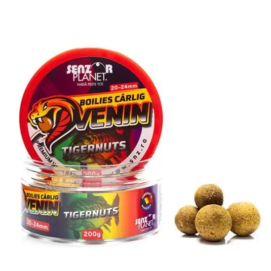 Livrare expres Boilies Senzor Venin Tigernuts 20-24mm 200g