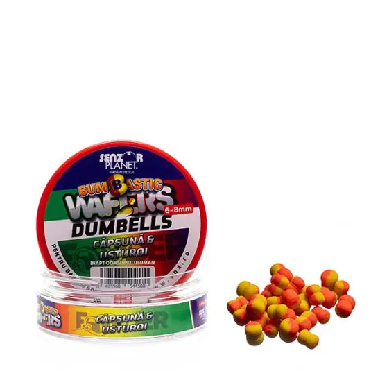 Wafters Senzor Bumbastic Dumbells Capsuna Usturoi, 6-8mm, 25g Expediere rapidă
