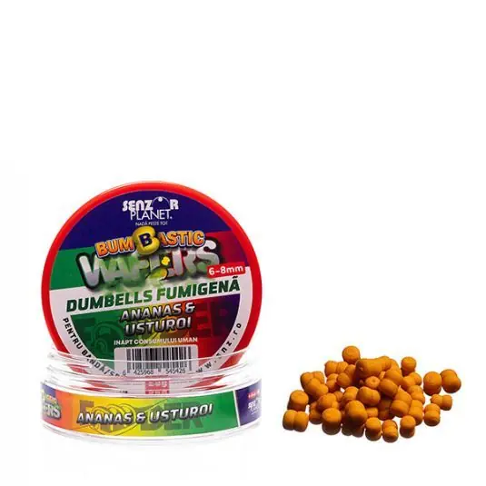 Plată securizată Wafters Senzor Bumbastic Dumbells Fumigena Ananas Usturoi, 6-8mm, 25g