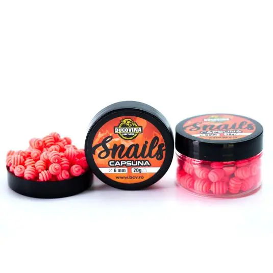 Wafters Bucovina Baits Snails Capsuna, 6mm, 20g Calitate înaltă