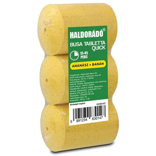 Reducere extra Tablete fitoplancton Haldorado Busa Quick 200g, Ananas-Banana