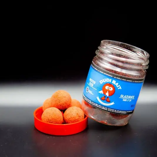 Doar azi Boilies Dudi Bait Mister Dudi Glazurat Solubil 20mm, 100g