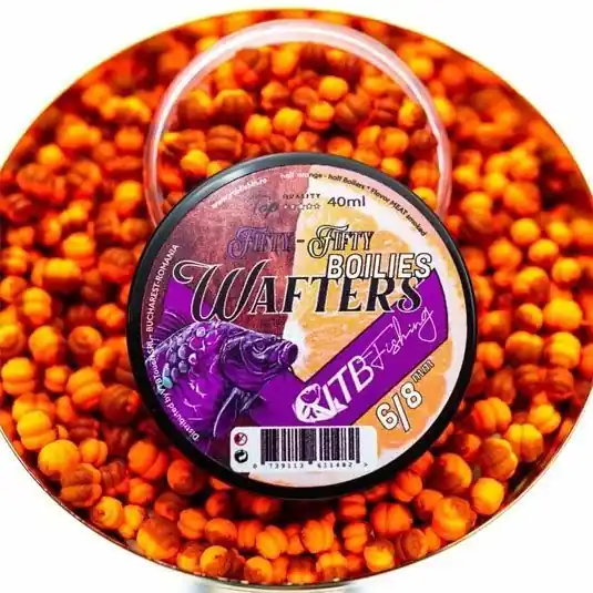 Wafters VTBFishing Fifty-Fifty Meat Smoked 6-8mm Plată securizată
