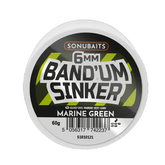 Wafters Sonubaits Band'um Sinker Wafter Marine Green 6mm, 60g Lichidare de stoc