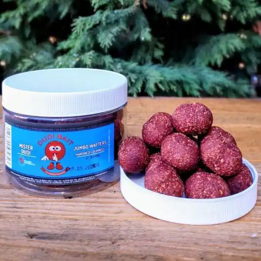 Plată securizată Wafters Dudi Bait Jumbo Wafters Dumbell Mister Dudi 30mm