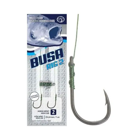 Lichidare de stoc Carlige legate Haldorado Busa Rig2, Nr.2 0.16mm/7cm