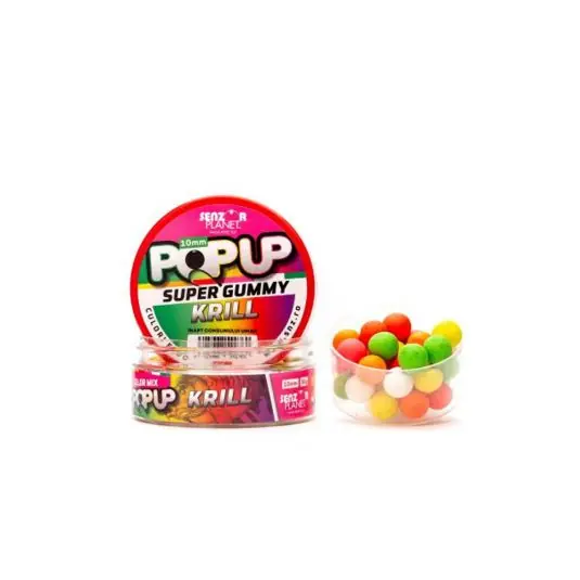 Expediere rapidă Boilies Senzor Pop-Up Super Gummy Krill, 10mm