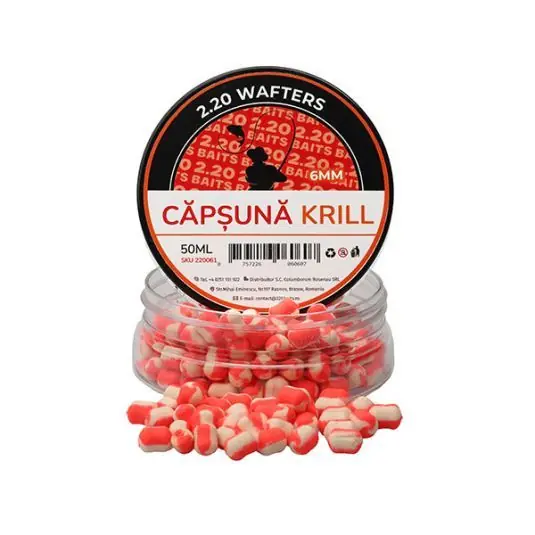 Ofertă de sezon Wafters 2.20 Baits Capsuna-Krill 6mm