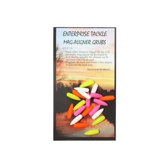 Viermi artificiali Enterprise Tackle Aligner Grubs - Mixed Fluoro Chilipir
