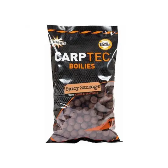 Cel mai vândut Boilies Dynamite Baits Carp Tec Boilies Spicy Sausage 15mm