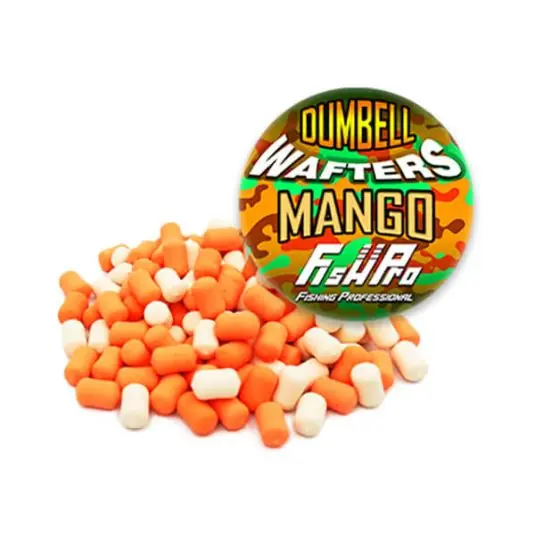 Livrare gratuită Wafters Fish Pro Dumbells Mango 6mm
