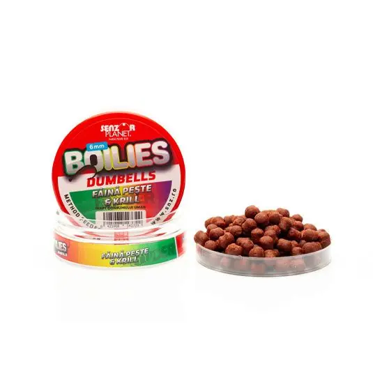 Boilies Senzor Dumbells Method Feeder Faine Peste - Krill, 6mm, 40g Reducere de preț