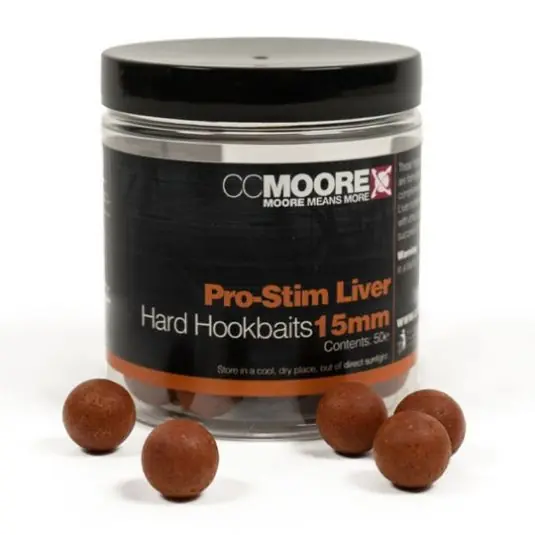 Boilies CC Moore Pro Stim Liver Hard Hookbaits, 24mm Cel mai bun preț