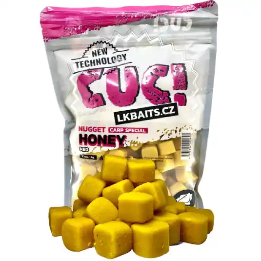 Cel mai bun preț Patratica LK Baits CUC! Honey 17mm, 1kg