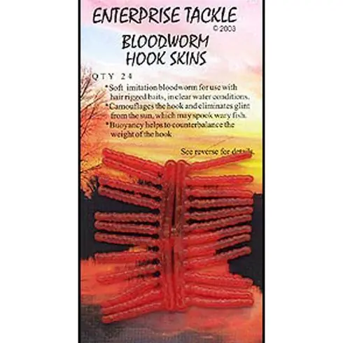 Chilipir Larve de libelule Enterprise Tackle Artificial Bloodworm Hook Skins