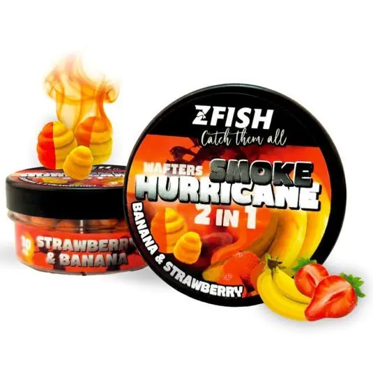 Discount Wafters ZFish Smoke Hurricane 2in1 Strawberry-Banana 8-10mm