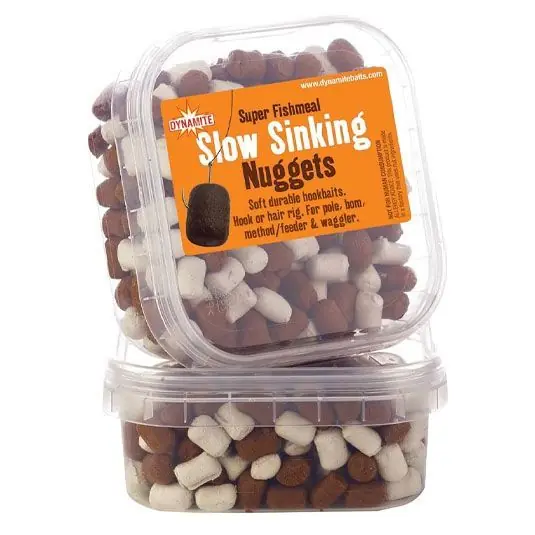 Nuggets Dynamite Baits Super Fishmeal Slow Sinking - White/Brown Reduceri