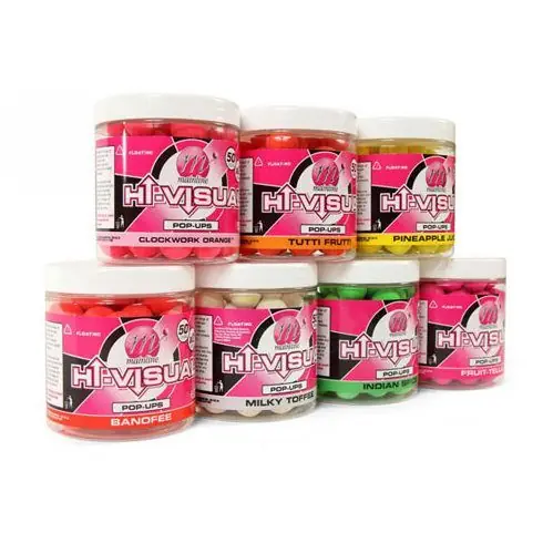 Boilies Mainline High Visual Pop-ups Orange Tutti Frutti 15mm Ofertă limitată