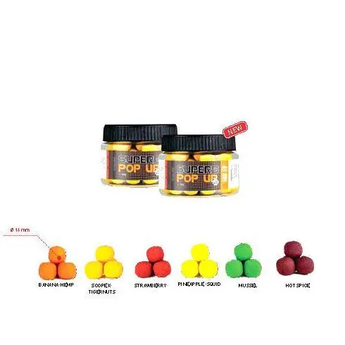 Boilies Carp Zoom Superb Pop Up Strawberry Fish 16mm Super ofertă
