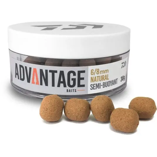 Comandă acum Dumbells Daiwa Advantage Hookbaits Natural 8-10mm 30g