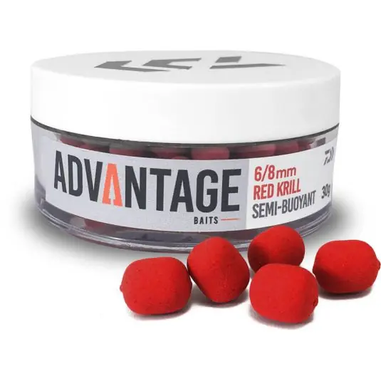 Dumbells Daiwa Advantage Hookbaits Red 6-8mm 30g Doar azi