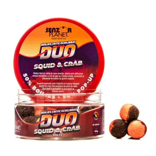 Boilies Senzor Duo Squid & Crab 16-20mm/150g Cumpărături sigure