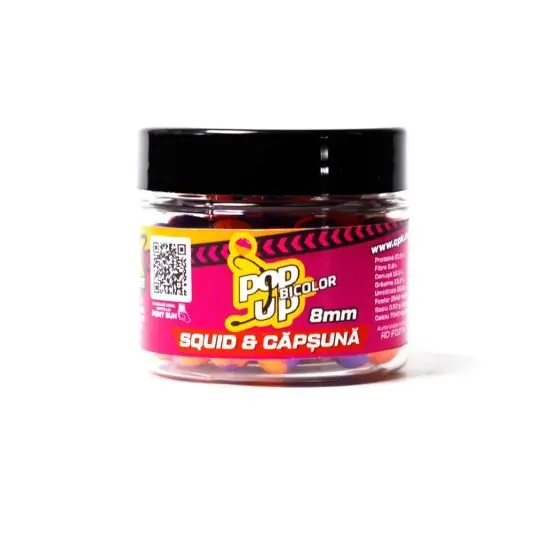 Boilies CPK Pop-Up Bicolor Squid Capsuna 8mm Premium