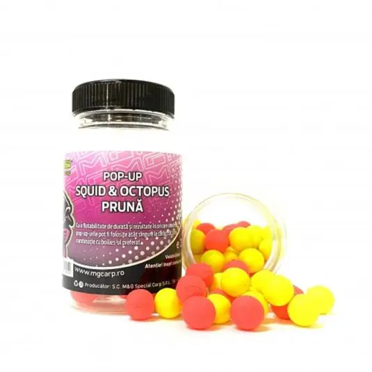 Expediere rapidă Boilies MG Special Carp Pop-Up Squid-Octopus-Pruna 10mm 35g