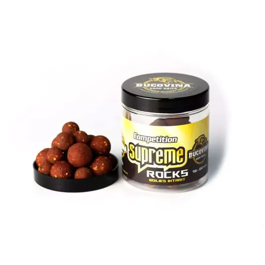 Retur gratuit Boilies Bucovina Baits Intarit Competition Supreme Rocks 16-20mm 120g