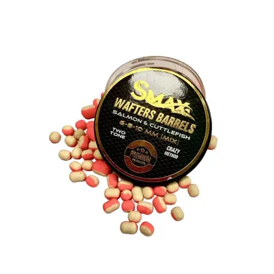 Transport gratuit Wafters Smax Barrels Fluo Mix Two Tone Somon-Sepie 6-10mm