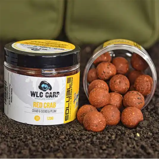 Preț redus Boilies WLC Carp Solubile Exxtra Flavour Red Crab, 24mm, 120g