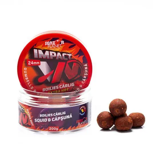 Boilies Senzor Impact VM Extra Hot 24mm 200g Disponibil imediat