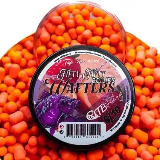 Livrare rapidă Wafters VTBFishing Fifty-Fifty Capsuna Portocala 8-10mm