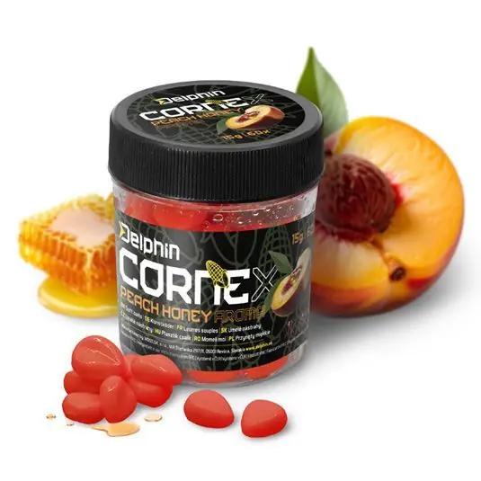 Ultima șansă Porumb artificial Delphin CorneX Pop-Up, Piersica, 15g