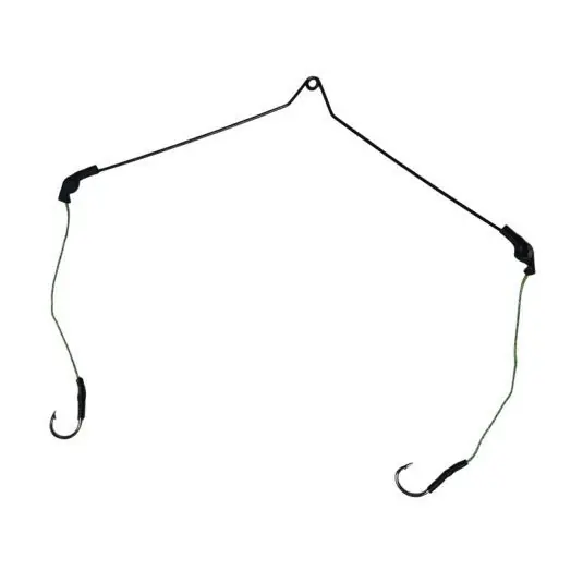 Montura novac Baracuda HD0024 2 Hooks Antitangle Rig, Nr.8 Plată sigură