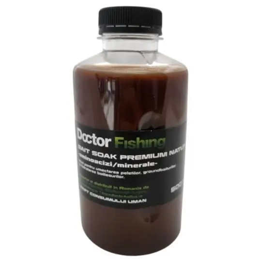 Aditiv lichid Doctor Fishing Bait Soak Premium Natur 500ml Super ofertă