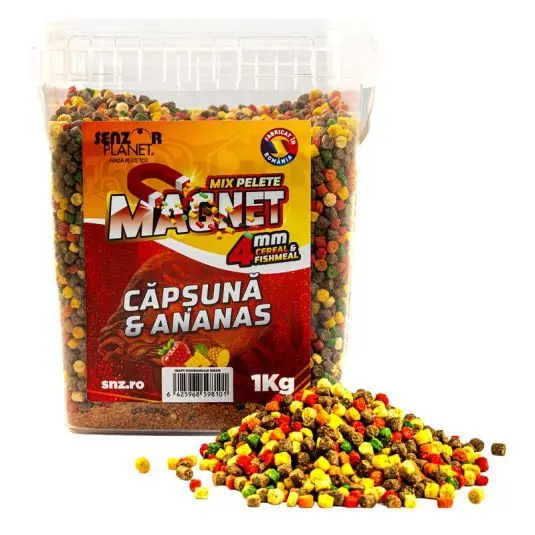 Bestseller Pelete Senzor Magnet Mix Capsuna & Ananas, 4mm, 1kg