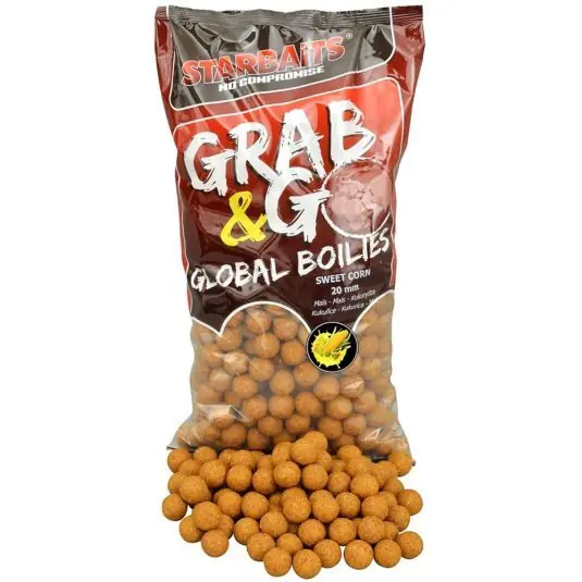 Boilies Starbaits Global Sweet Corn, 20mm, 2.5kg Ultima șansă